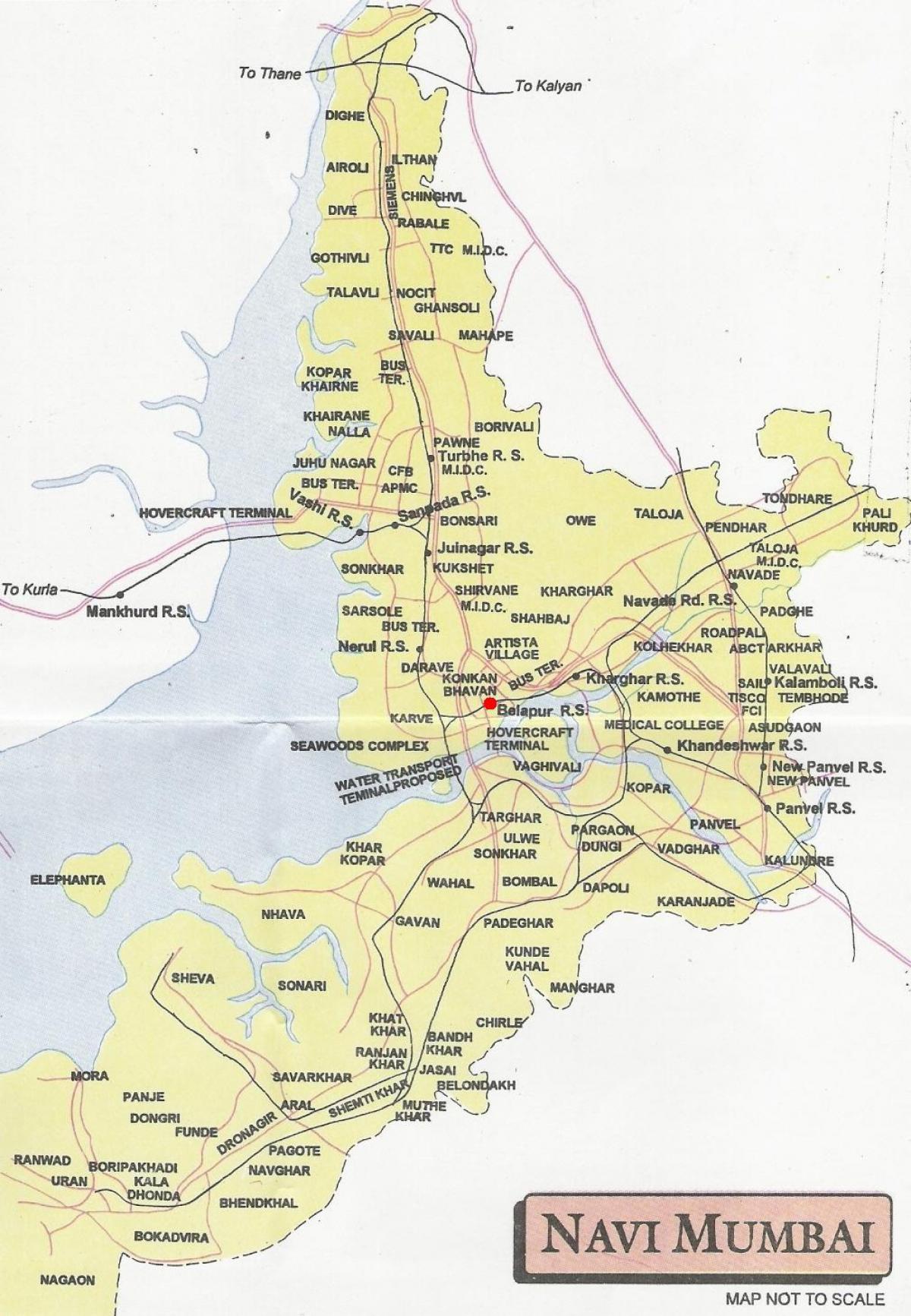 harta e navi qytetin Mumbai
