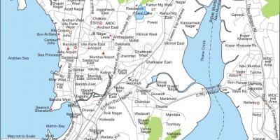 Harta e Mumbai qendrore
