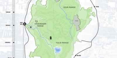 Harta e sanjay gandhi national park