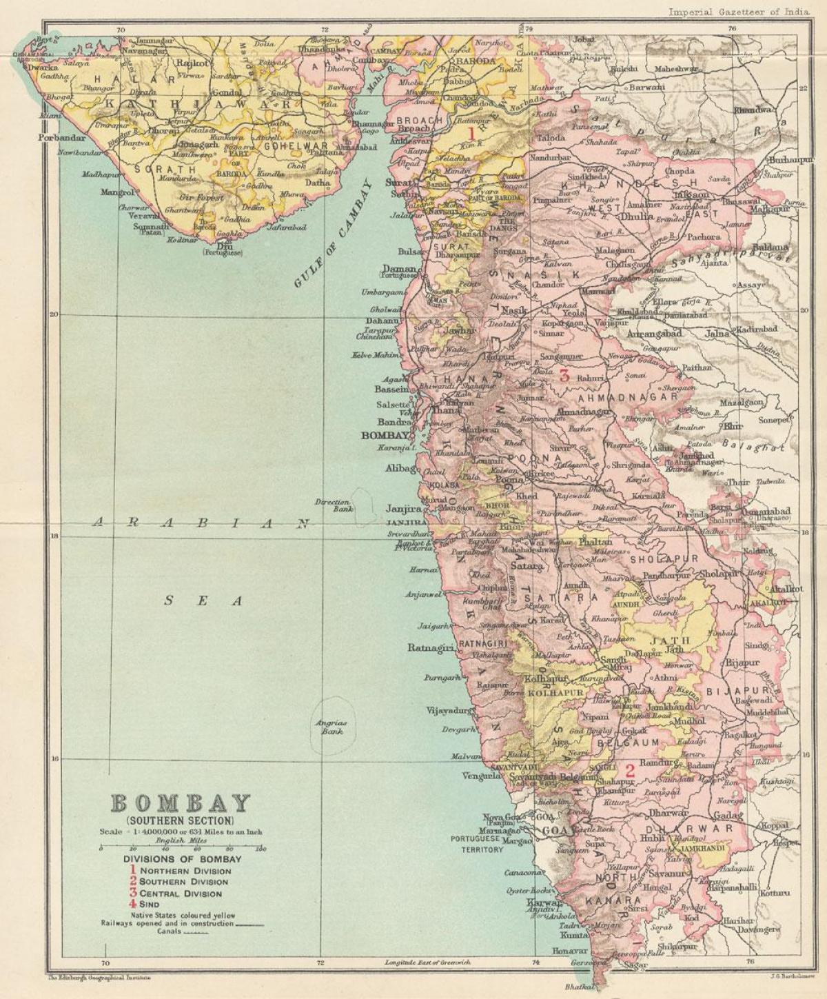 harta e Bombei kryesisë