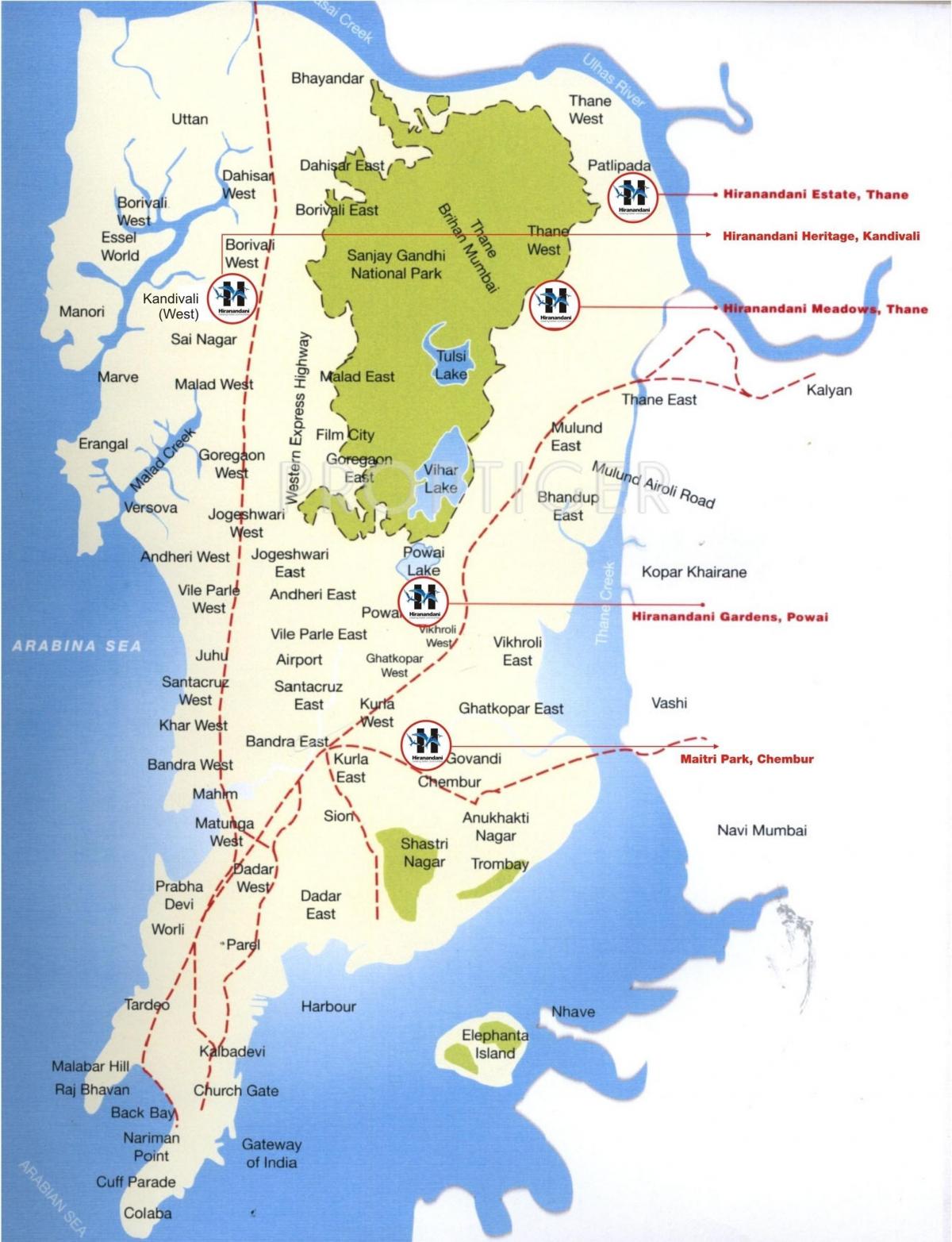harta e Colaba Mumbai