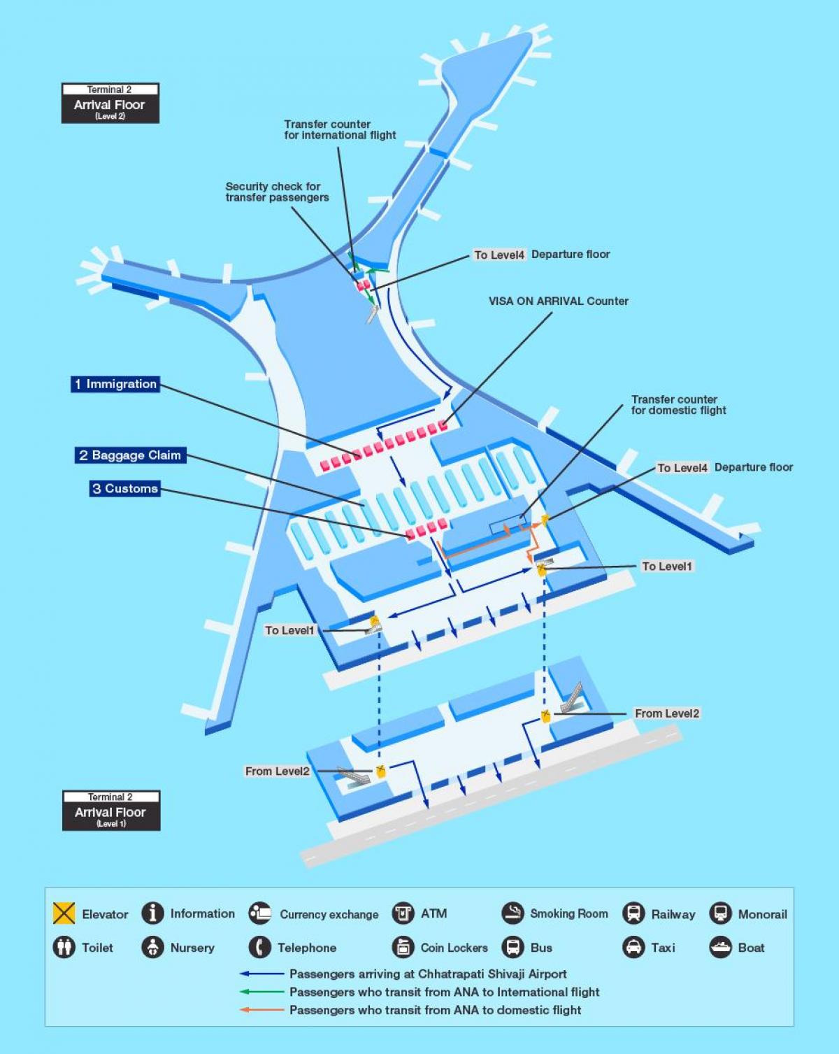 harta e Mumbai aeroporti ndërkombëtar
