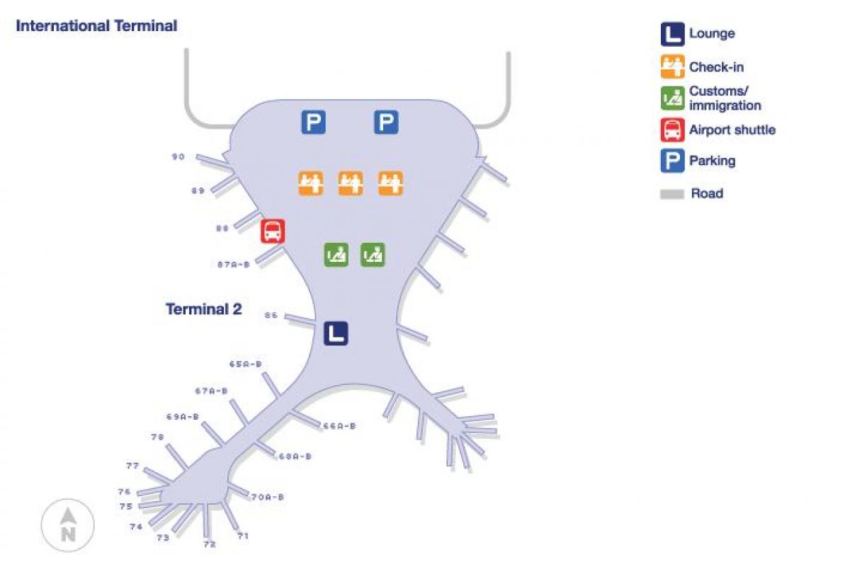 terminali 2 Mumbai aeroporti hartë