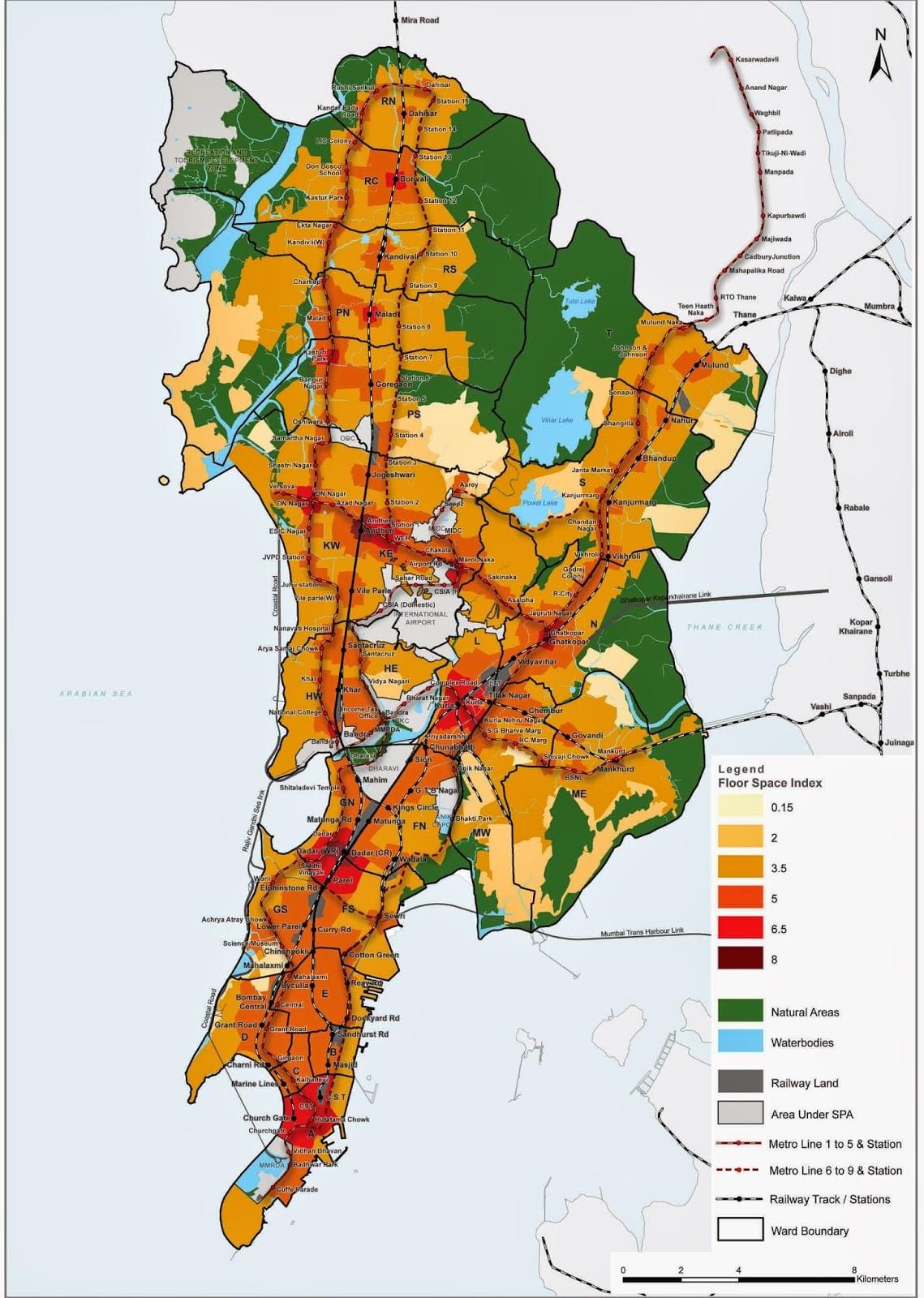 CRZ harta e Mumbai