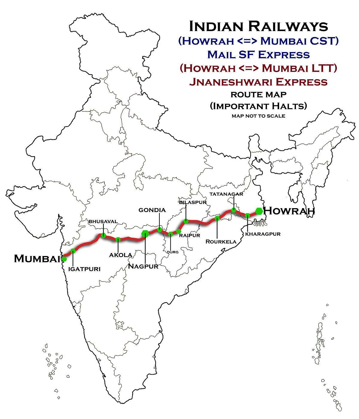 nagpur Mumbai express autostradës hartë