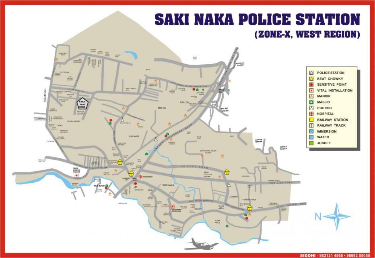 Mumbai Sakinaka hartë