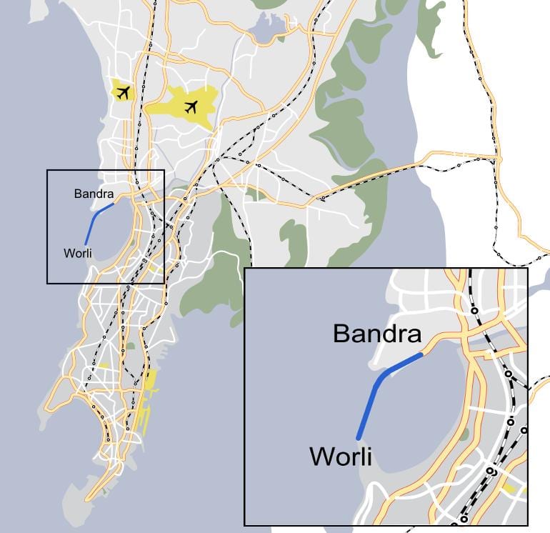 Mumbai Worli hartë