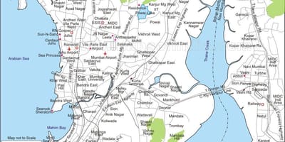 Harta e Mumbai qendrore