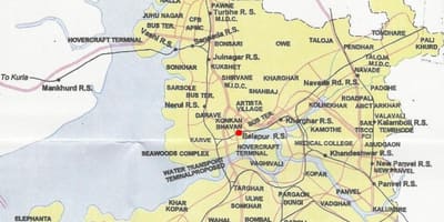 Harta e navi Mumbai